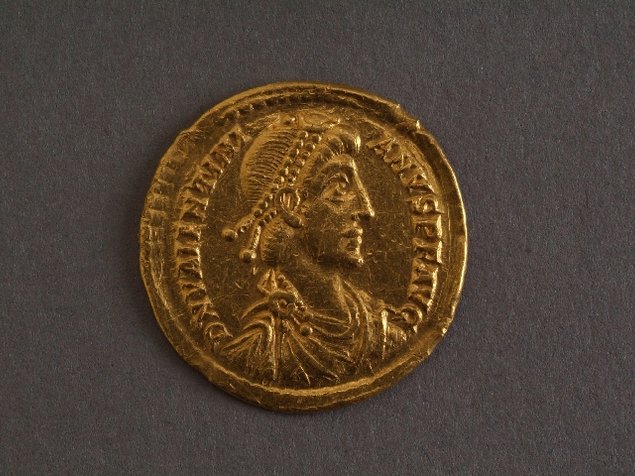 Solidus von Kaiser Valentinianus II., 375 bis 392 n. Chr.