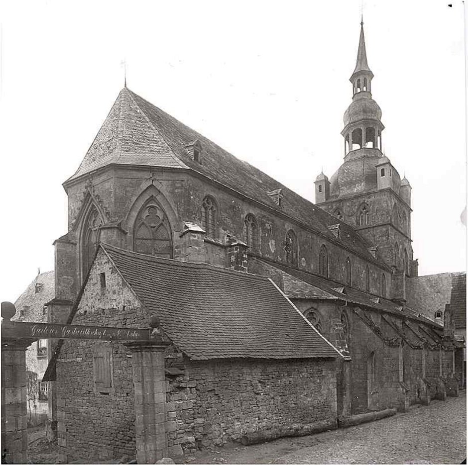 Abteikirche Tholey außen von NO, 1886, A. Meydenbauer