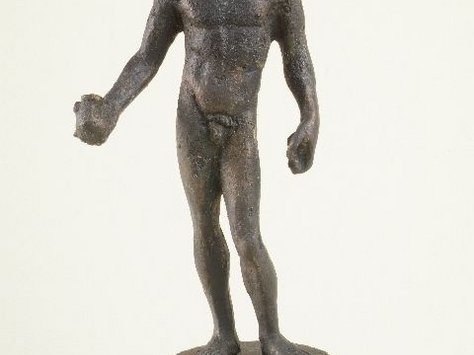 Bronzestatuette des Gottes Merkur