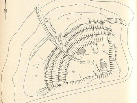 Plan des Plateaus 1960er Jahre